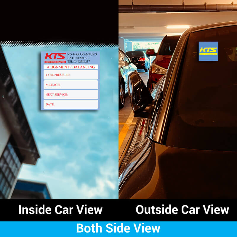 Both Side View Car Sticker