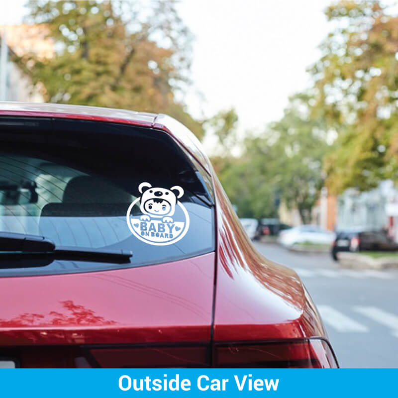 Car Sticker View From Outside Window