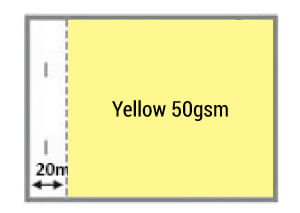 Yellow color NCR Paper