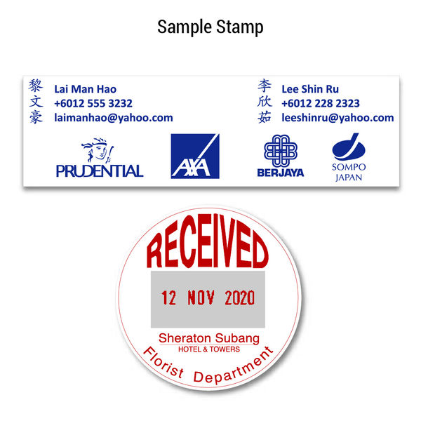 colop standard dater stamp sample