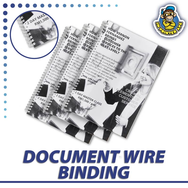 Black and White Digital Wire O Binding
