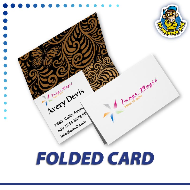 folded business card