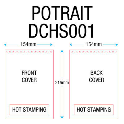 POTRAIT WITH HOT STAMPING - 154MM X 215MM - DCHS001