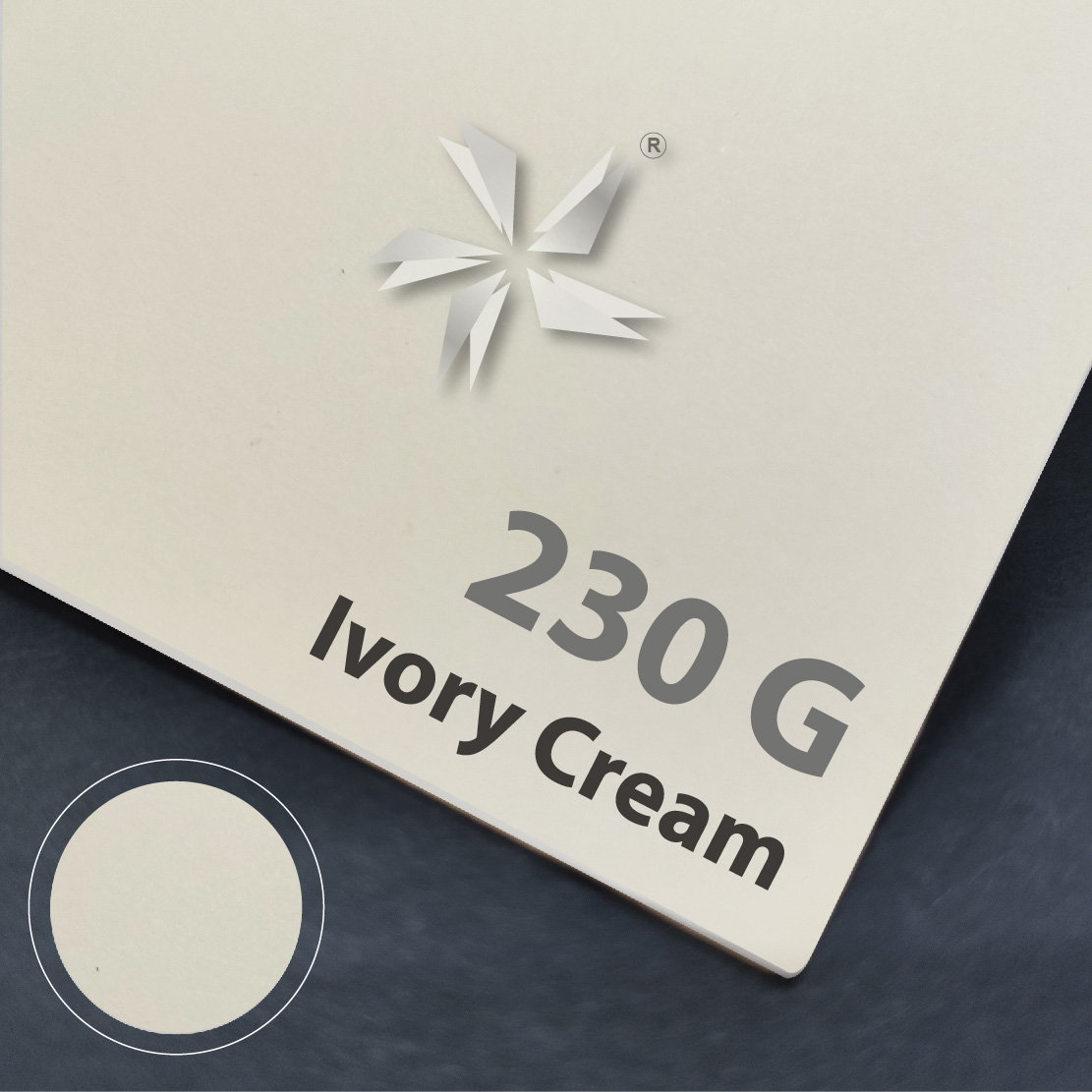 Cream Ivory Card 250g (Cream Color Smooth Surface)