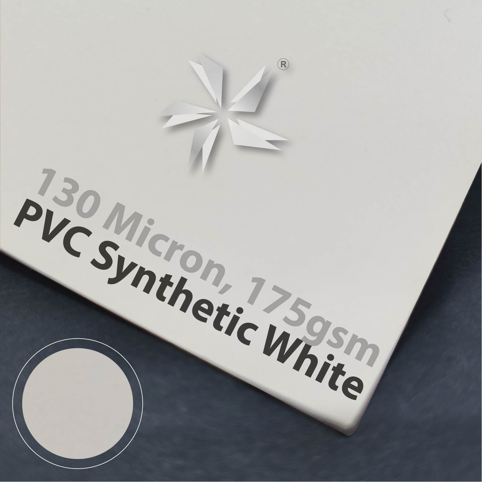 PVC Synthetic White 130 Micron - 175gsm